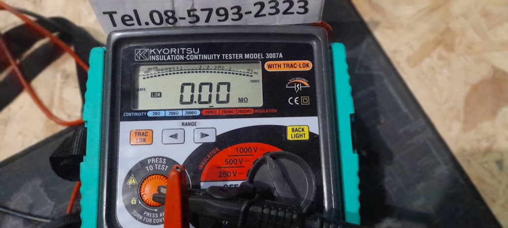 KYORITSU 3007A INSULATION/CONTINUITY Tester KYORITSU 3007A INSULATION/CONTINUITY Tester