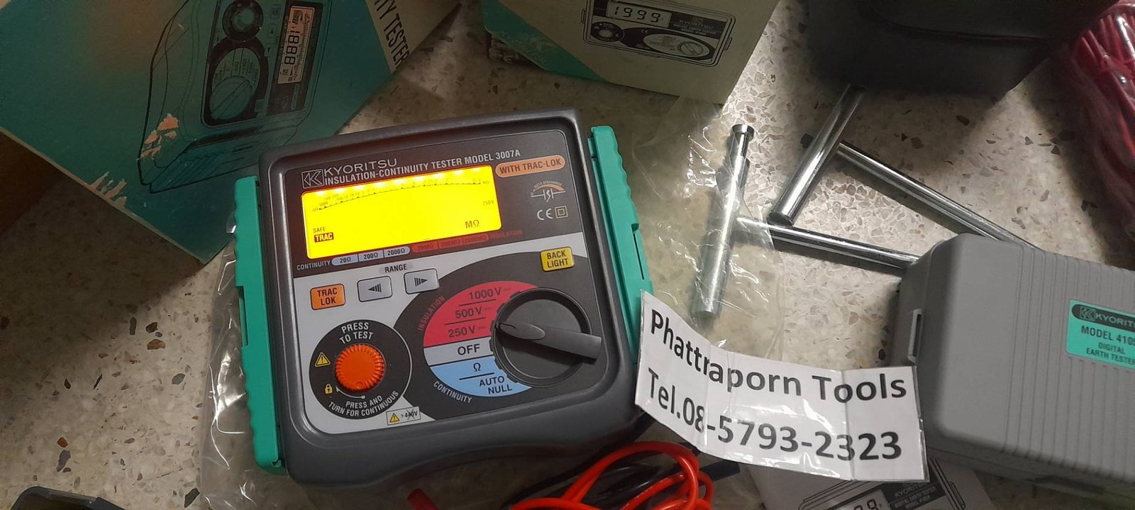 1เครื่องสุดท้าย KYORITSU Digital Insulation/Continuity Tester 3007A 1เครื่องสุดท้าย KYORITSU Digital Insulation/Continuity Tester 3007A