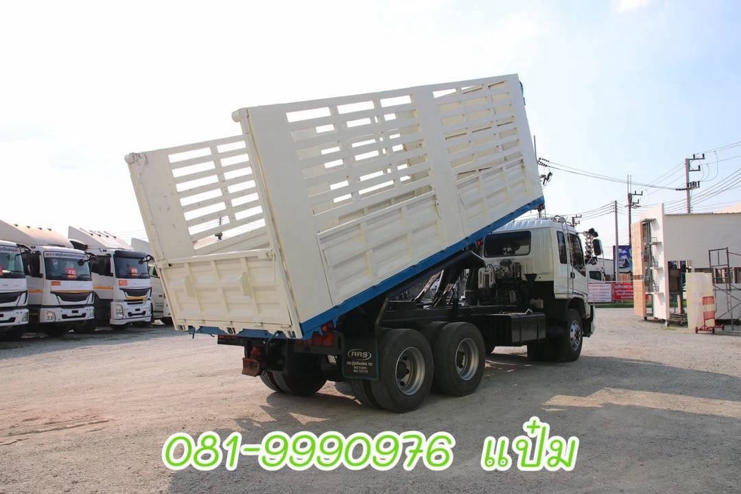 🚚สิบล้อดั้มพ์ ปี 2551 สองเพลา อู่เอสเคที ISUZU FXZ 320 แรงม้า ราคา 1,140,000.-(7387)