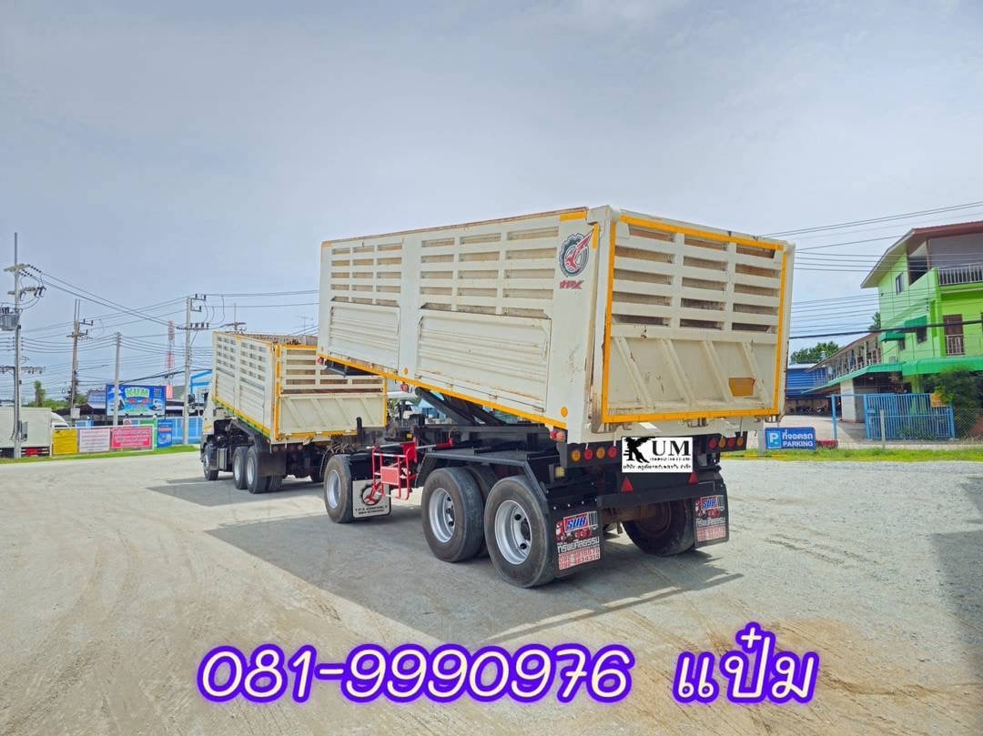 🚚สิบล้อดั้มพ์พ่วงแม่ลูก ปี 2561 HINO VICTOR FM1A 344 แรงม้า ลูกพ่วง อู่ฟินิกซ์ ปี 2565 ราคา 2,240,0