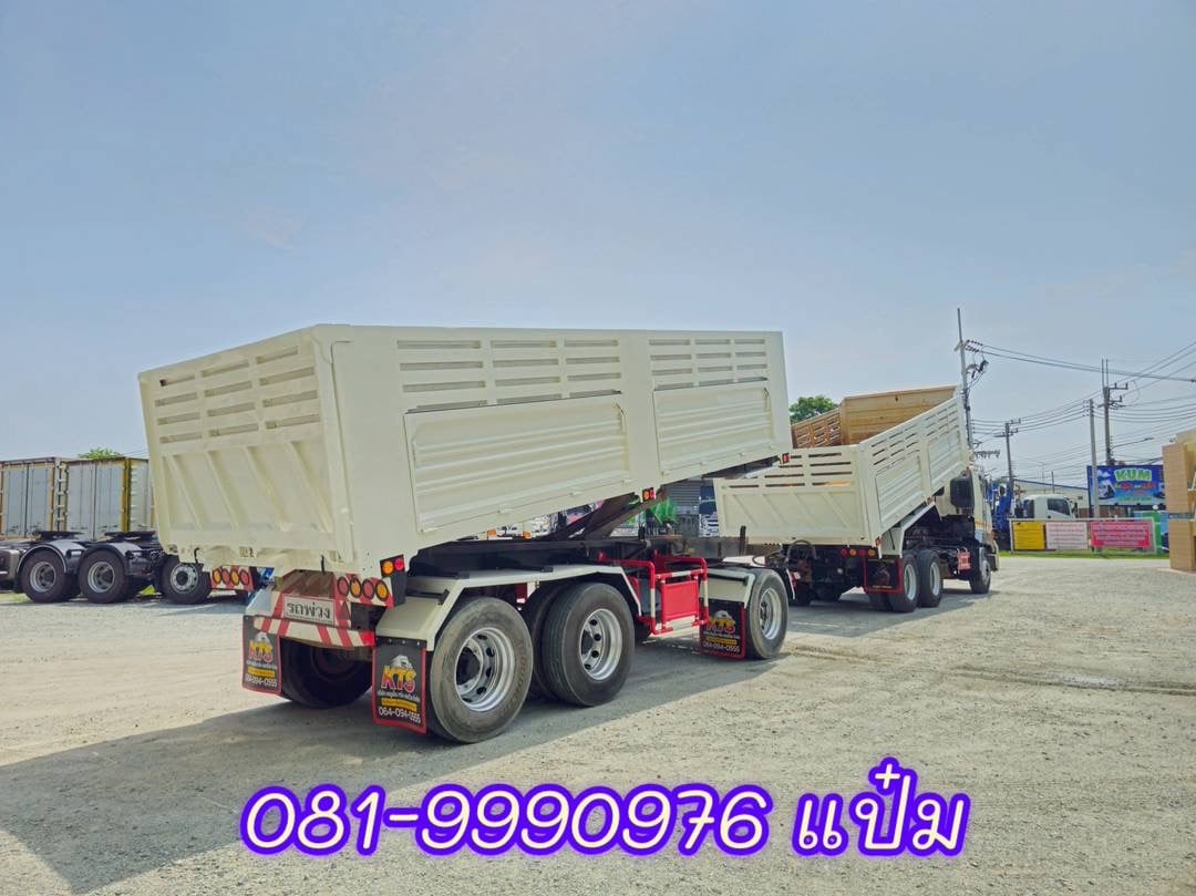 🚚สิบล้อดั้มพ์พ่วงแม่ลูก ปี 2565 HINO VICTOR FM1A 344 แรงม้า ราคา 2,460,000.-(1820)(1821)