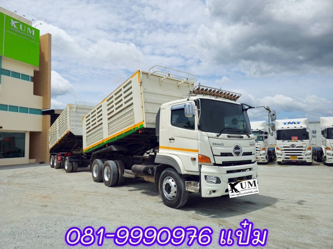 🚚สิบล้อดั้มพ์พ่วงแม่ลูก ปี 2561 HINO VICTOR FM1A 344 แรงม้า ลูกพ่วง อู่ฟินิกซ์ ปี 2565 ราคา 2,240,0