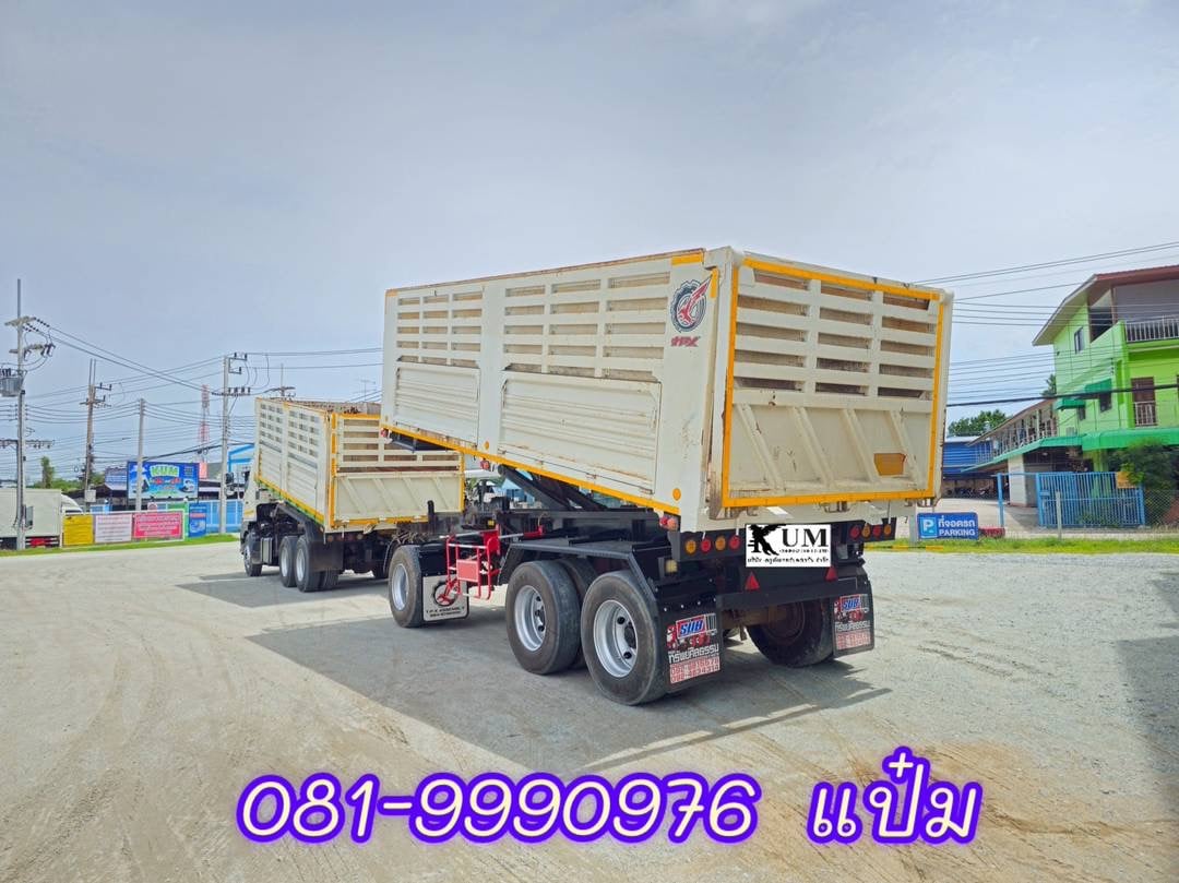 🚚สิบล้อดั้มพ์พ่วงแม่ลูก ปี 2561 HINO VICTOR FM1A 344 แรงม้า ลูกพ่วง อู่ฟินิกซ์ ปี 2565 ราคา 2,240,0