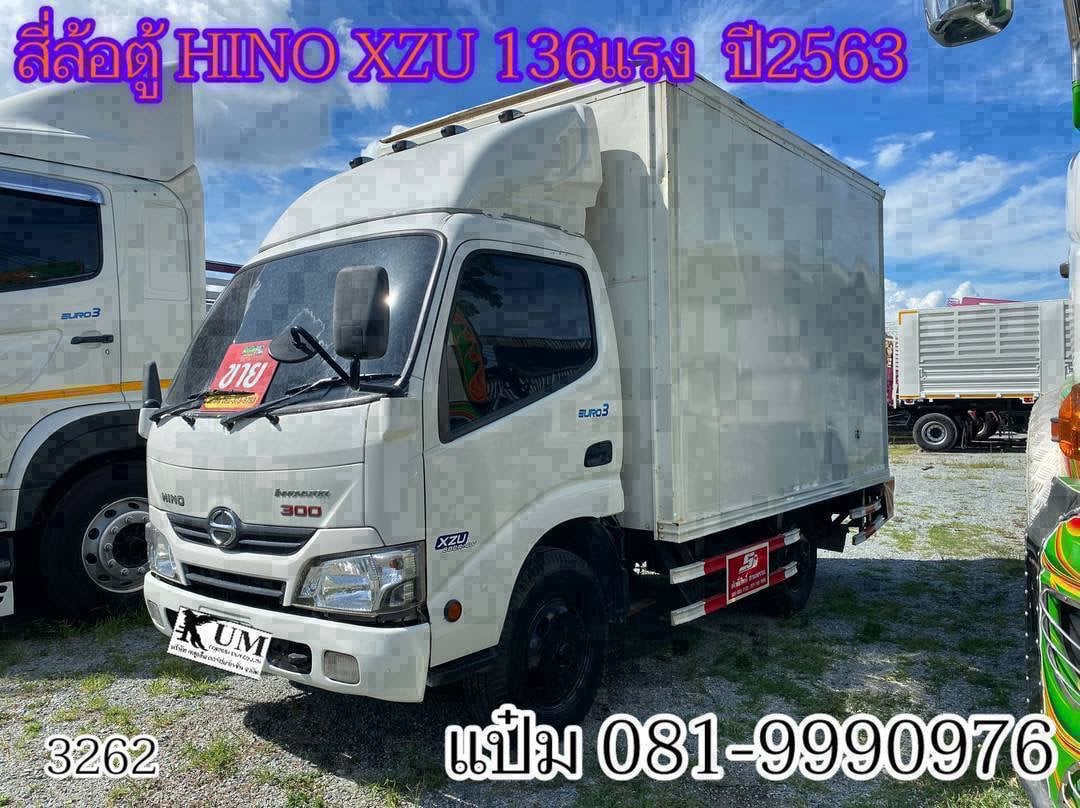 🚚สี่ล้อจัมโบ้ HINO XZU 136 เเรงม้า ปี2563 ราคา 620,000.-(3262)