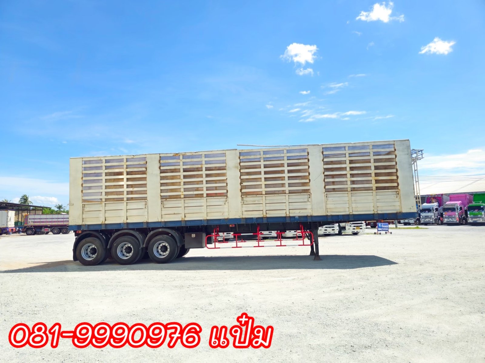 🚚หางคอก สามเพลา ปี 2565 อู่วาฟา ราคา 390,000.-(4421) 🚚หางคอก สามเพลา ปี 2565 อู่วาฟา ราคา 390,000.-(4421)