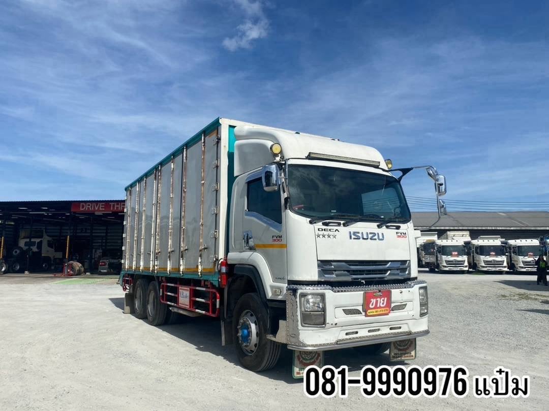🚌สิบล้อตู้สิบบาน ปี 2562  ISUZU FVM 300 แรงม้า  Sาคา 1,790,000.-(0634)