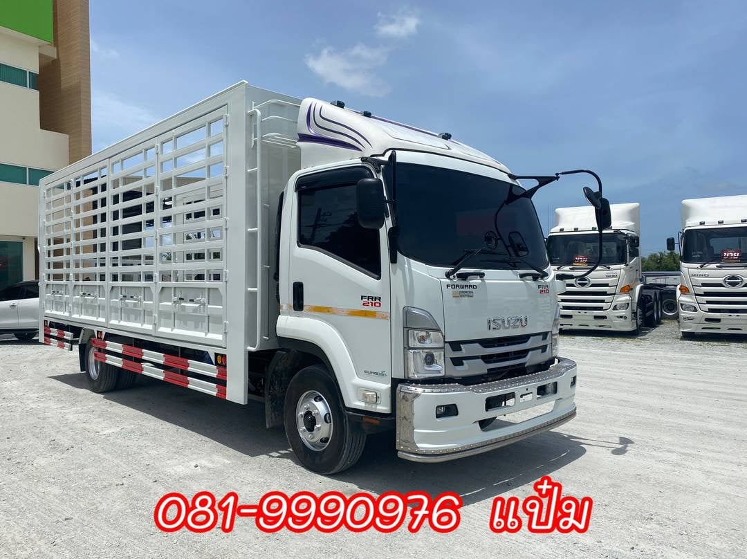 🚚 หกล้อคอกสูง ปี 2565 ISUZU FRR 210 แรงม้า  ราคา 1,280,000.-(1694)