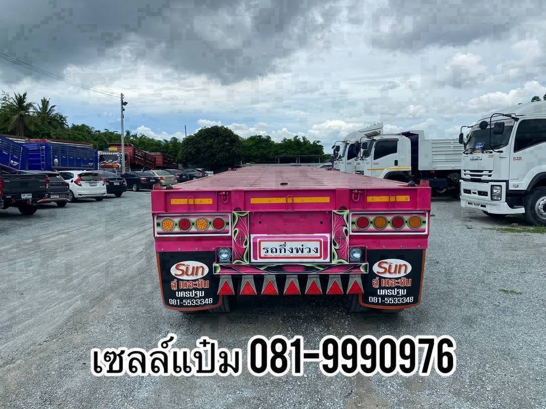 🚚หางพื้นเรียบสามเพลา ปี 2565 อู่เดอะซัน ใส่ตู้ 40 ฟุต ราคา 410,000.-( 0376) 🚚หางพื้นเรียบสามเพลา ปี 2565 อู่เดอะซัน ใส่ตู้ 40 ฟุต ราคา 410,000.-( 0376)