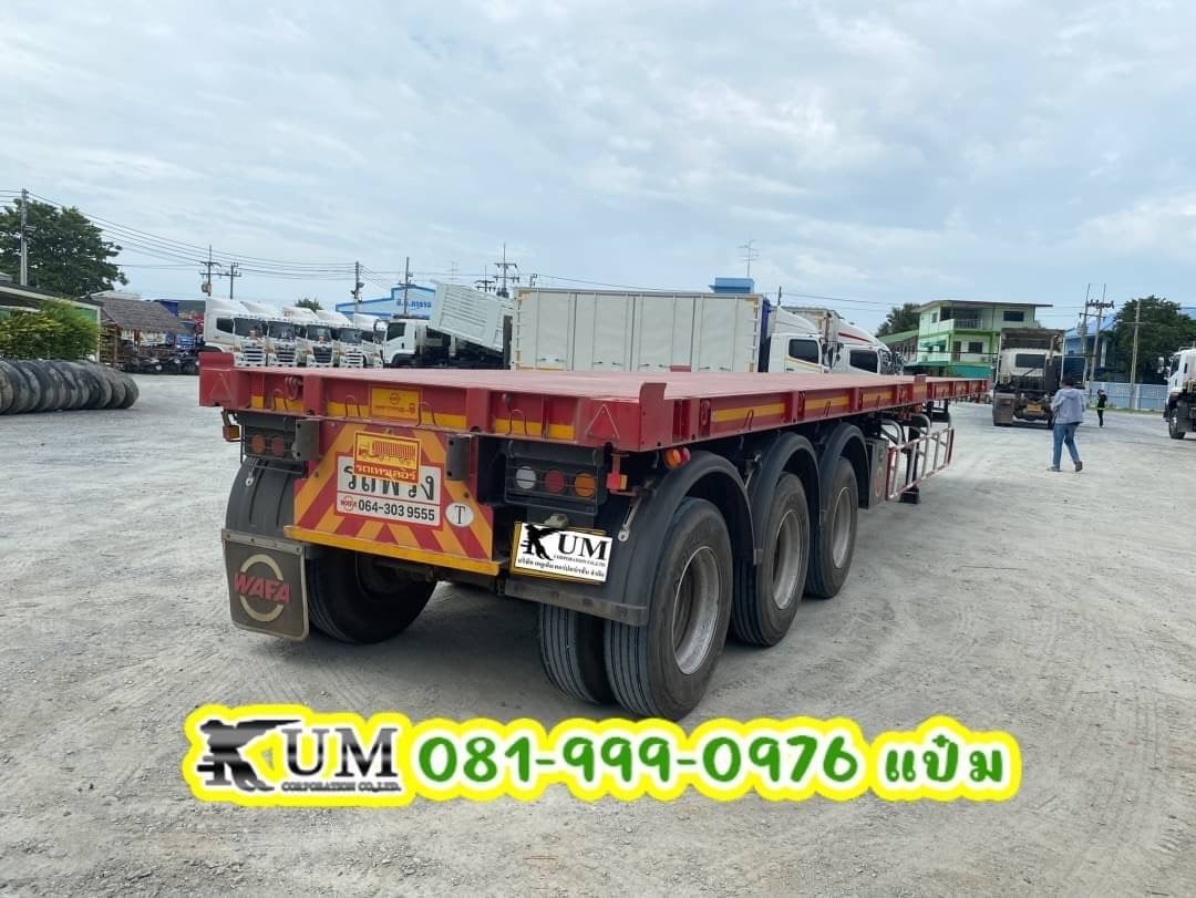 หางพื้นเรียบสามเพลา ปี 2565 อู่วาฟา หางพื้นเรียบสามเพลา ปี 2565 อู่วาฟา