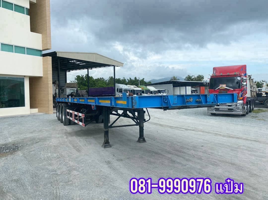 ✅ หางพื้นเรียบสามเพลา ปี 2564 อู่เสรีชัยพัฒนา สามเพลา ความยาว 12.4 ความกว้าง 2.5 ราคา 420,000.-(4380