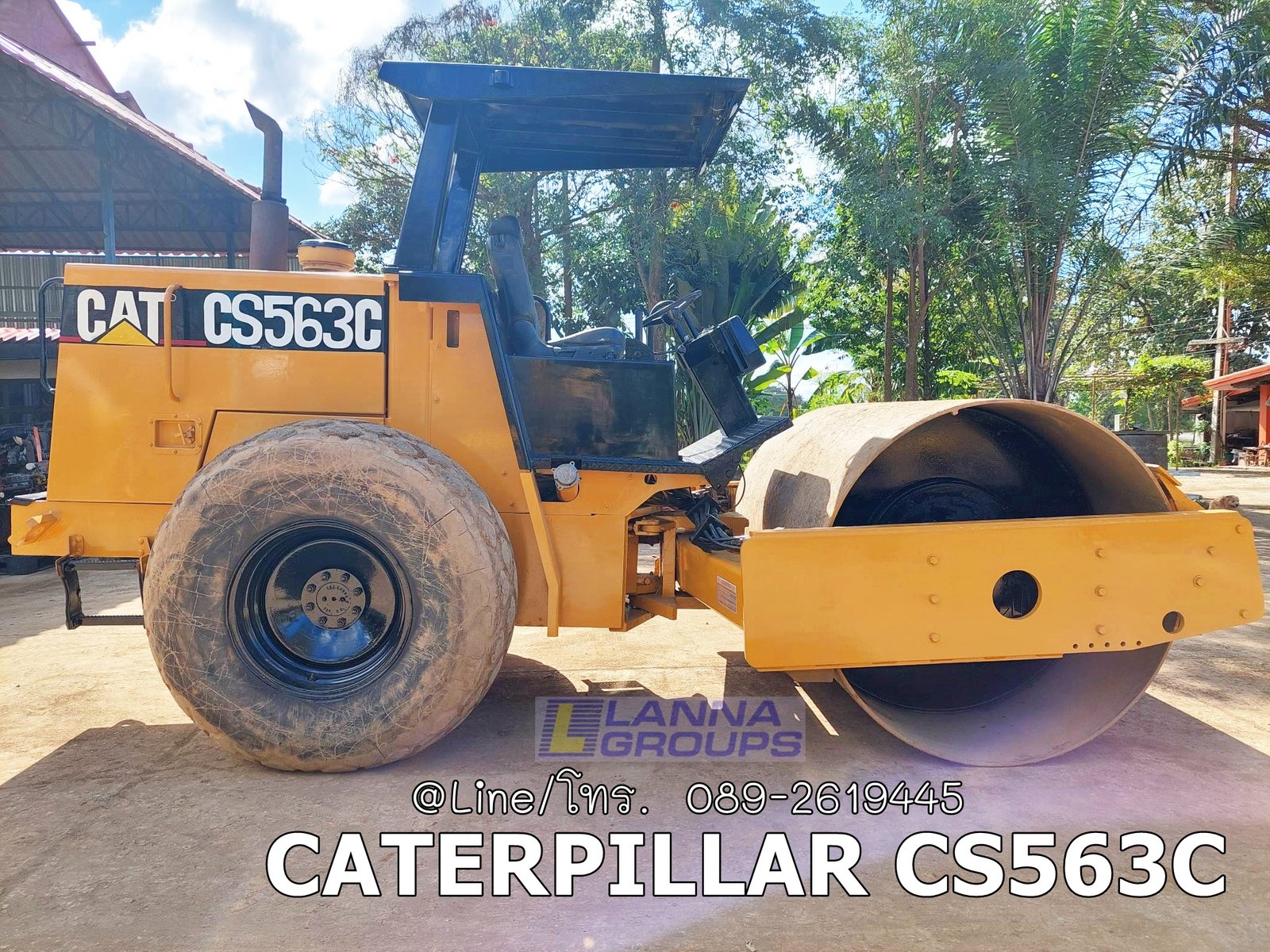 รถบด10ตัน CATERPILLAR CS563C เครื่องยนต์CATERPILLAR 4 TF ,มีเล่มทะเบียนพร้อมชุดโอน