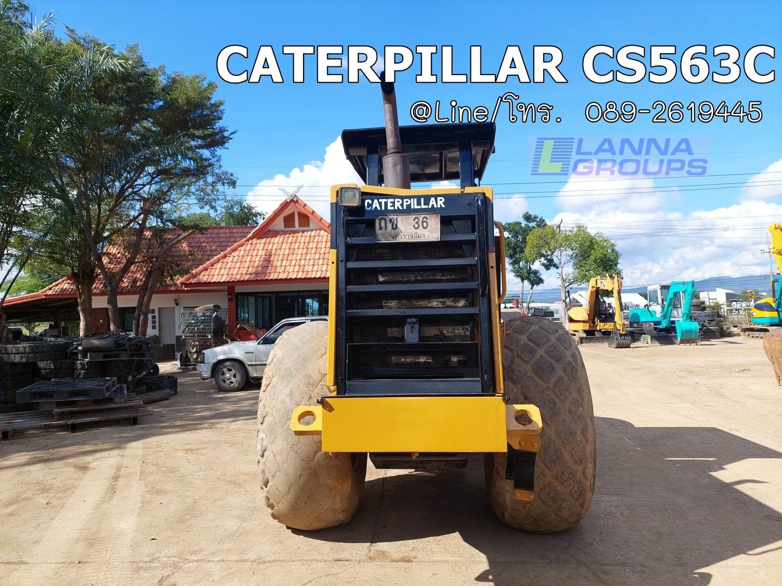 รถบด10ตัน CATERPILLAR CS563C เครื่องยนต์CATERPILLAR 4 TF ,มีเล่มทะเบียนพร้อมชุดโอน
