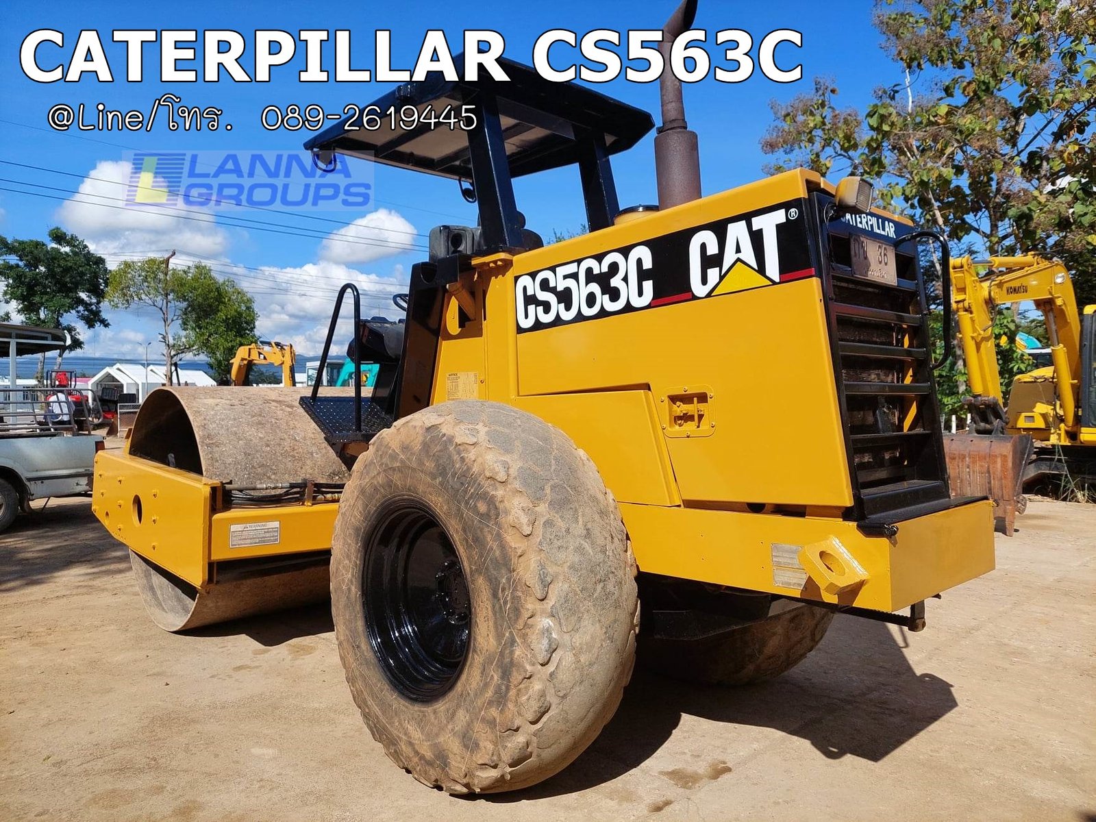 รถบด10ตัน CATERPILLAR CS563C เครื่องยนต์CATERPILLAR 4 TF ,มีเล่มทะเบียนพร้อมชุดโอน