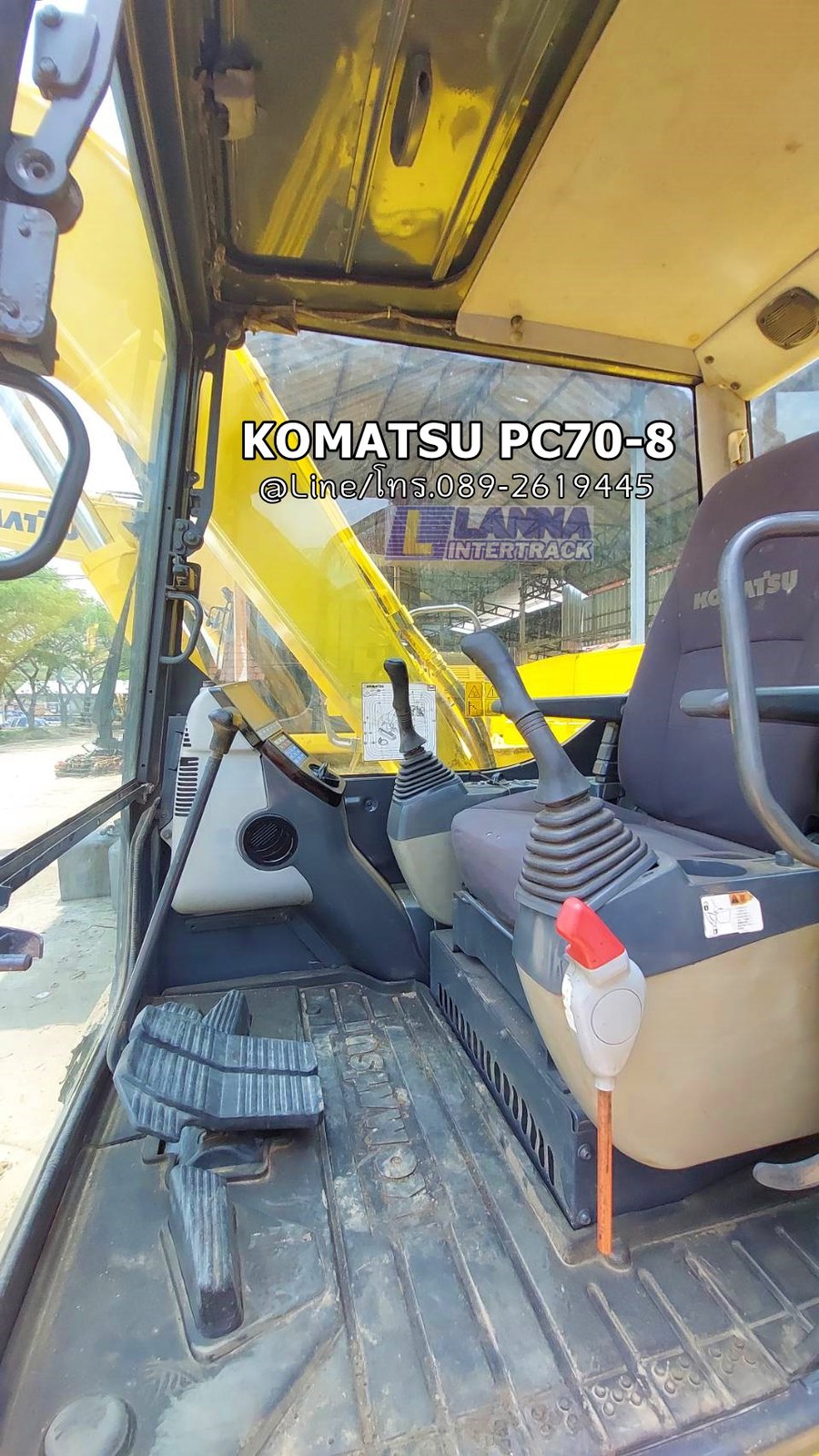 KOMATSU PC70-8 ราคา 620,000 บาท  ,รถเก่านอก, เครื่องยนต์4D95L, มีเอกสาร,ยังไม่เคยใช้ในไทย,