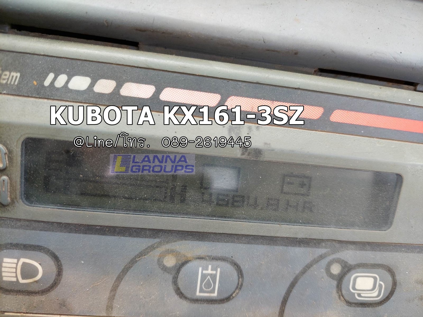 KUBOTA KX161-3SZ รถเก่านอก ,มีเอกสาร, ยังไม่เคยใช้งานในไทย,เครื่องยนต์คูโบต้าV2403,คอนโทรลน้ำมัน,ปั้มนิ้ว