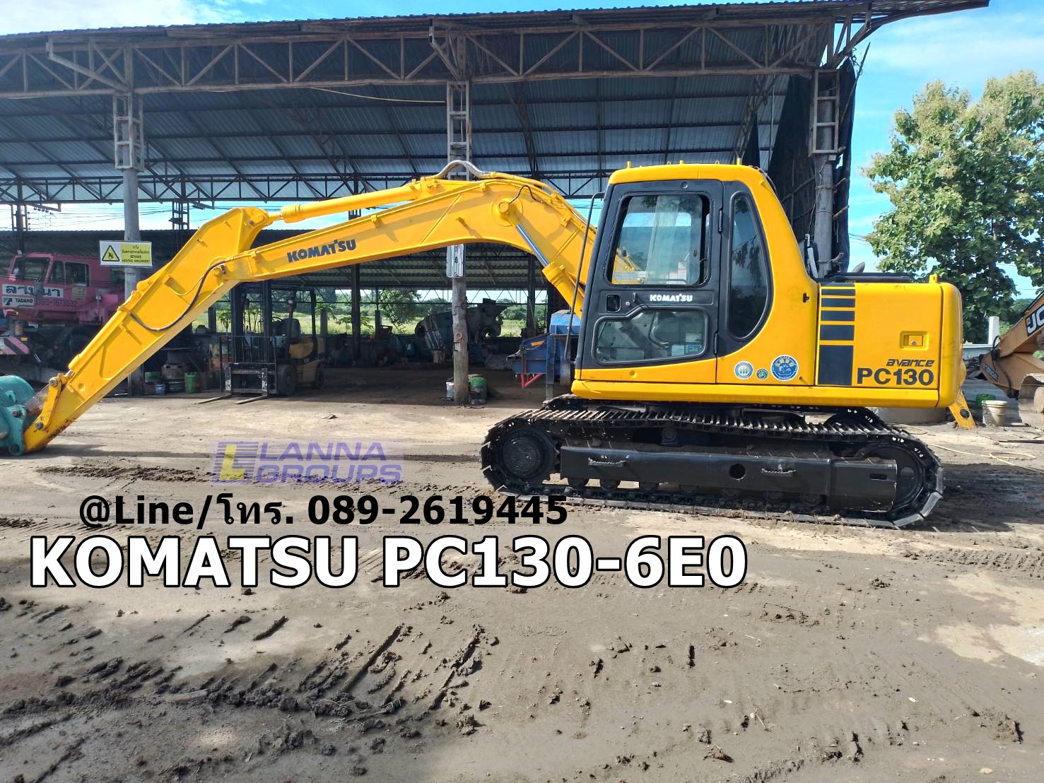 ขายรถขุดKOMATSU PC130-6E0 อาร์มพิเศษ, มีแอร์ ,เครื่องยนต์ 4D102 เทอร์โบ, รถเก่านอก,เก็บงานเปลี่ยนของ