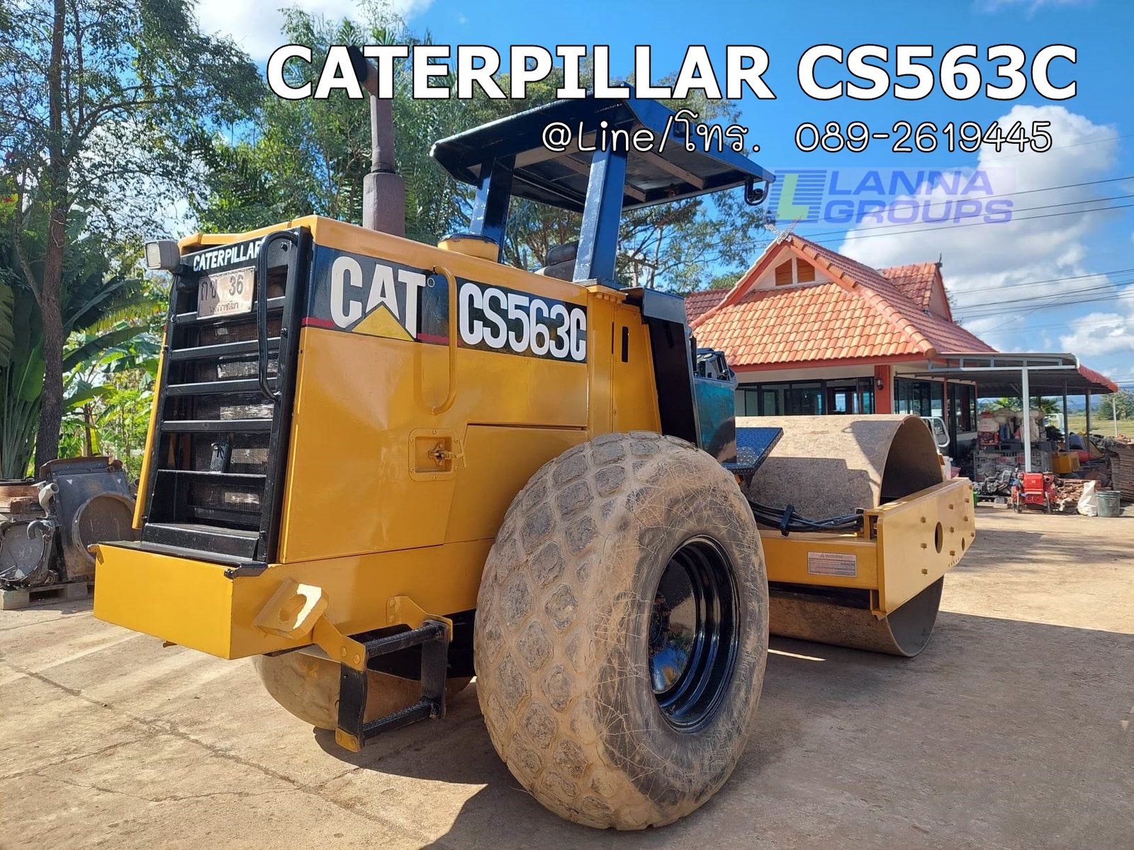 รถบด10ตัน CATERPILLAR CS563C เครื่องยนต์CATERPILLAR 4 TF ,มีเล่มทะเบียนพร้อมชุดโอน