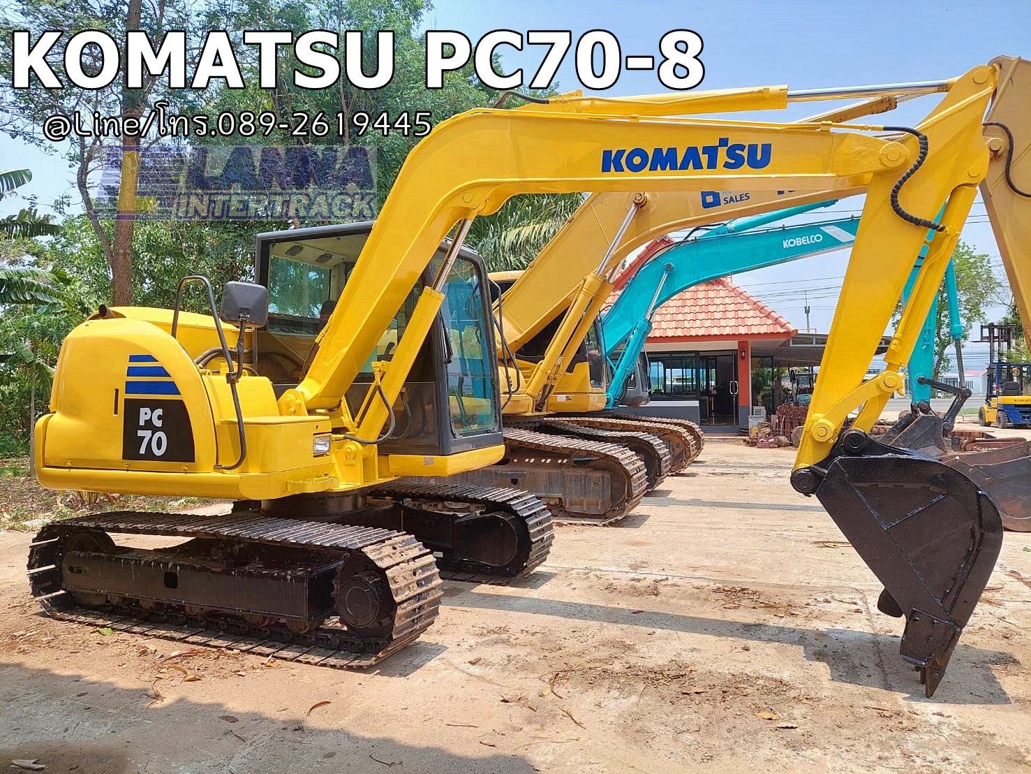 KOMATSU PC70-8 ราคา 620,000 บาท  ,รถเก่านอก, เครื่องยนต์4D95L, มีเอกสาร,ยังไม่เคยใช้ในไทย,