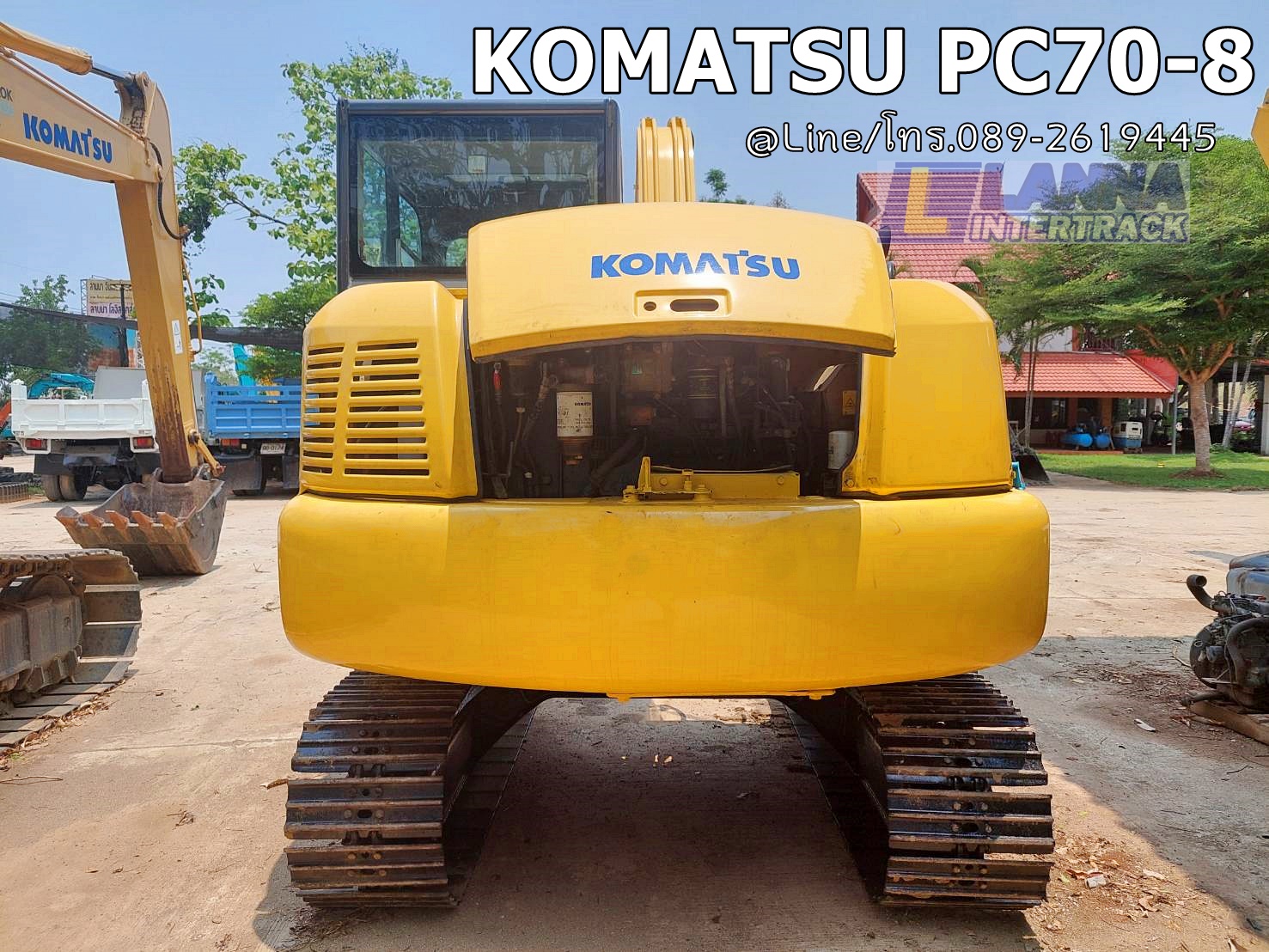KOMATSU PC70-8 ราคา 620,000 บาท  ,รถเก่านอก, เครื่องยนต์4D95L, มีเอกสาร,ยังไม่เคยใช้ในไทย,