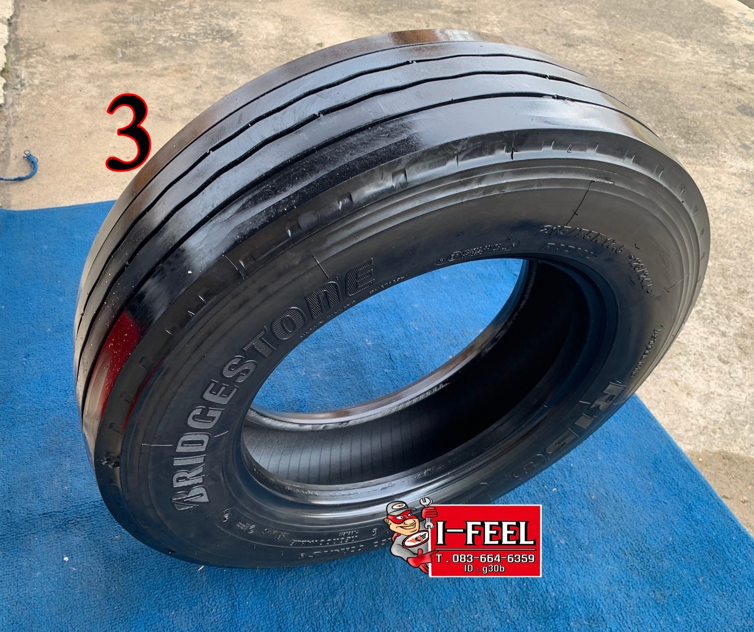 Radial Tire มือ2 ใช้แล้ว ใช้สำหรับรถบรรทุกและรถโดยสาร ขนาดกลาง