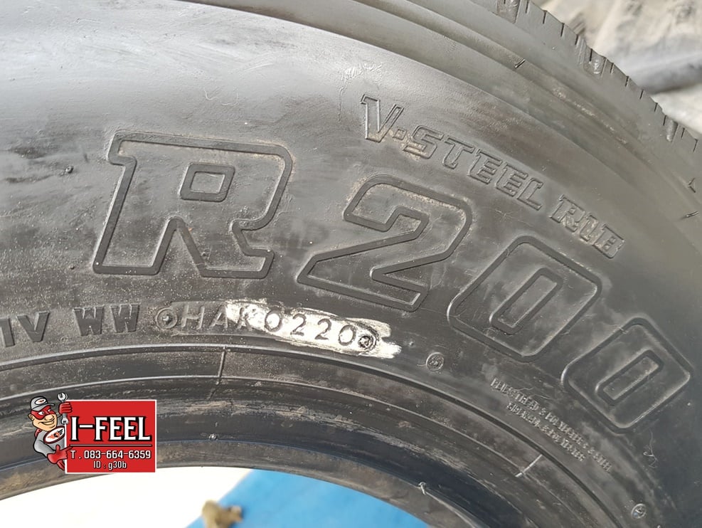 ยี่ห้อBridgestone 700r16 ปี20 มี2ชุด ยางใน รองคอครบ
