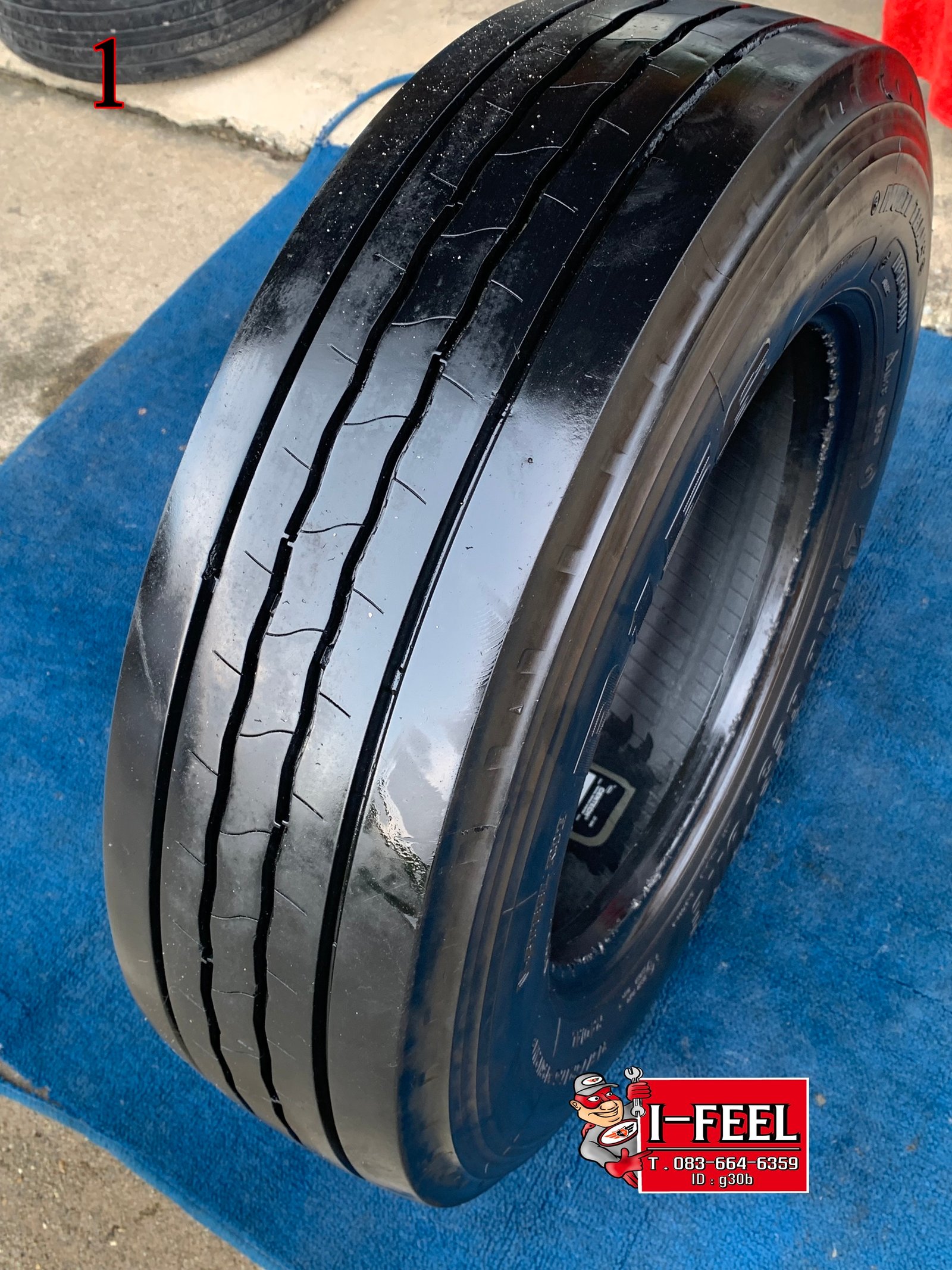 Radial Tire มือ2 ใช้แล้ว ใช้สำหรับรถบรรทุกและรถโดยสาร ขนาดกลาง