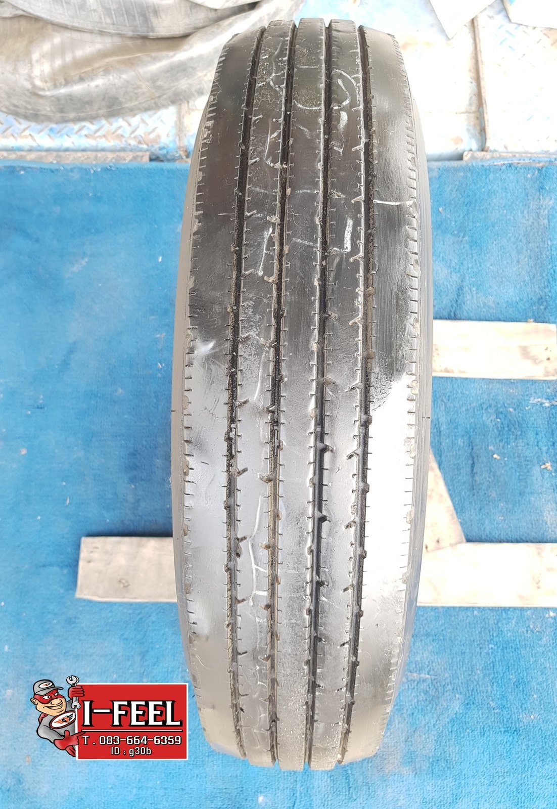 ยี่ห้อBridgestone 700r16 ปี20 มี2ชุด ยางใน รองคอครบ