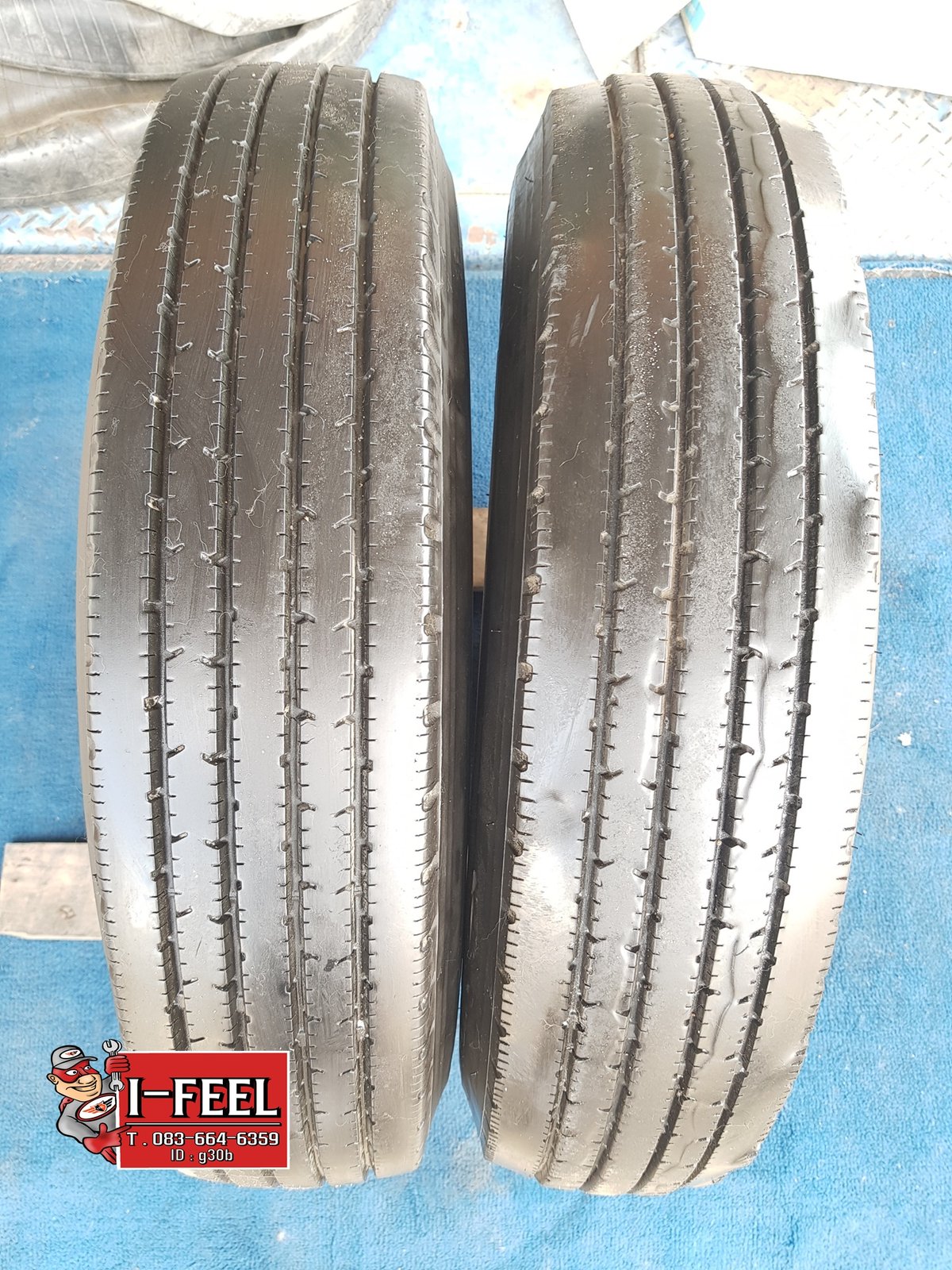 ยี่ห้อBridgestone 700r16 ปี20 มี2ชุด ยางใน รองคอครบ