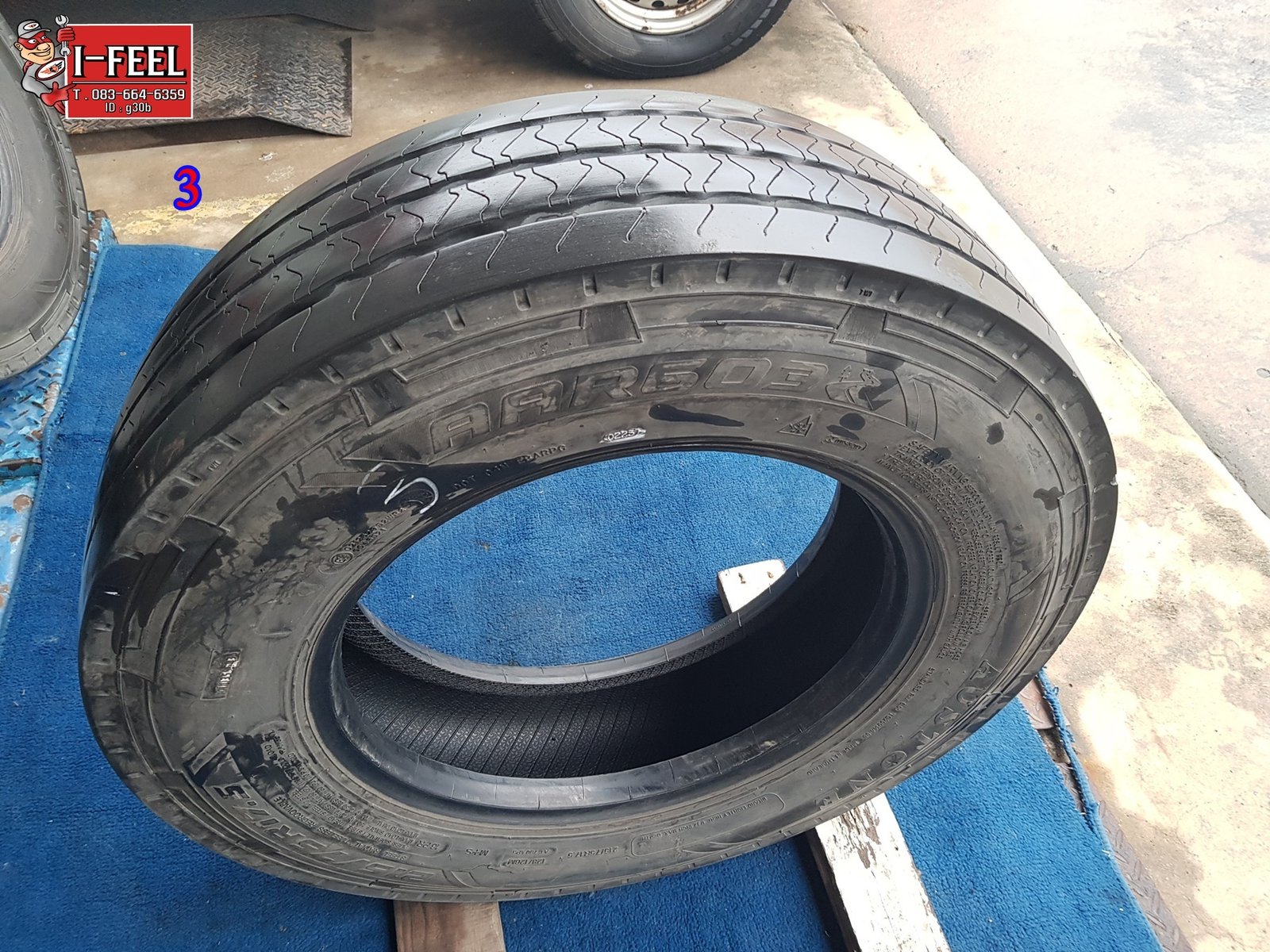 Radial Tire มือ2 ใช้แล้ว ใช้สำหรับรถบรรทุกและรถโดยสาร ขนาดกลาง