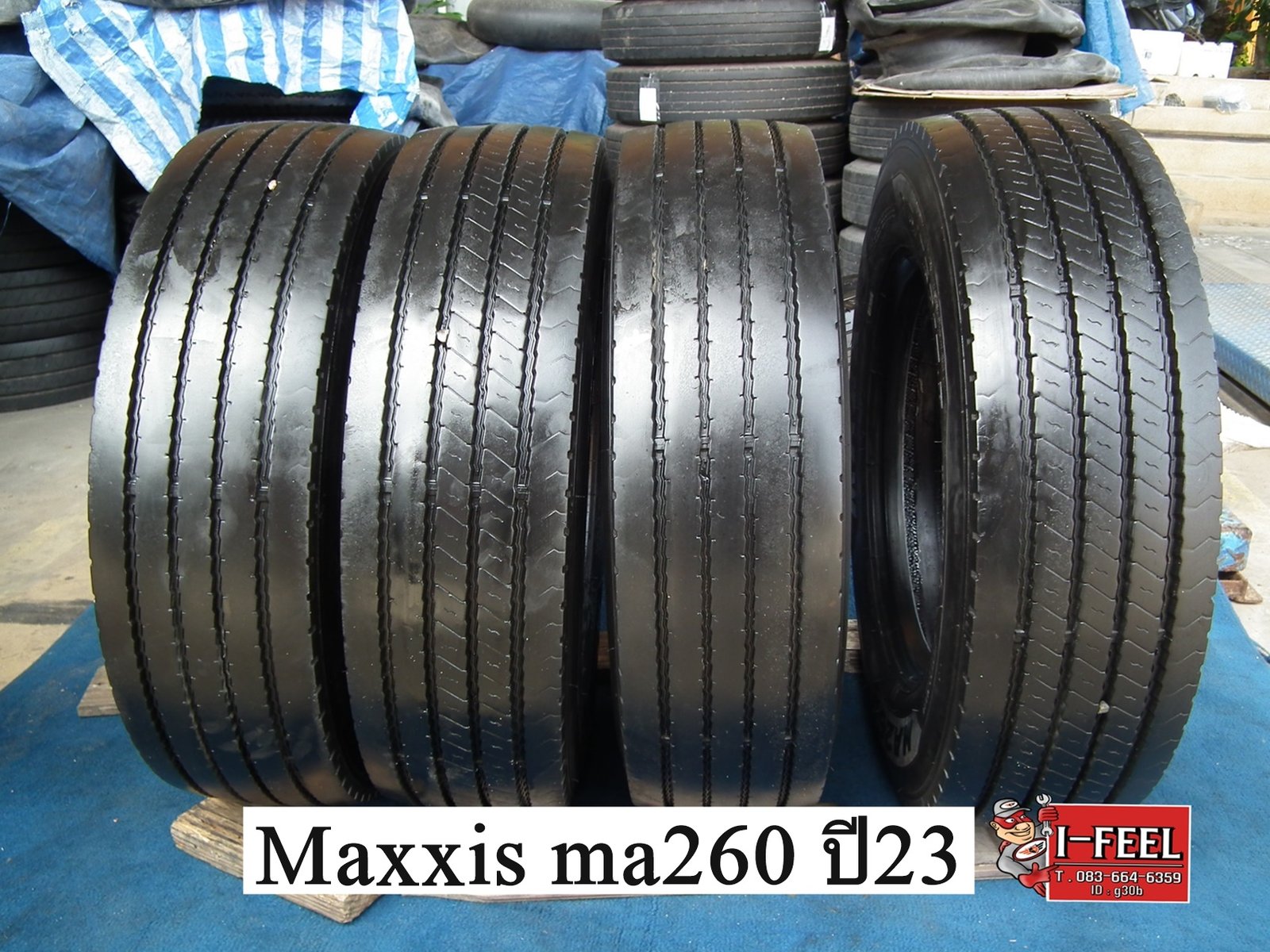 Radial ใช้แล้ว 215-75r17.5 maxxis มี 8เส้น คละปีผลิต มี 2รุ่น