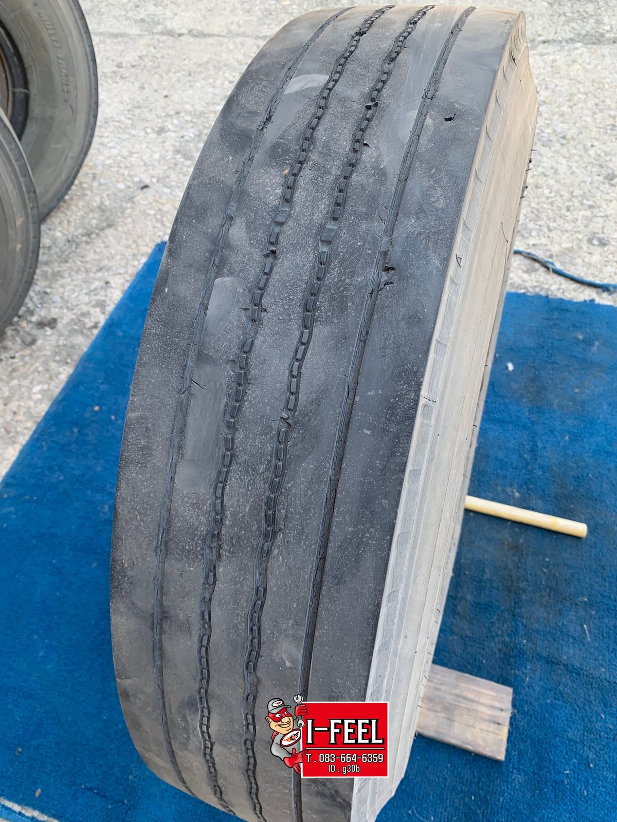 ยางมือ2 พร้อมใช้ Bridgestone 8.25r16 รุ่น r156 คละปี มี 5เส้น