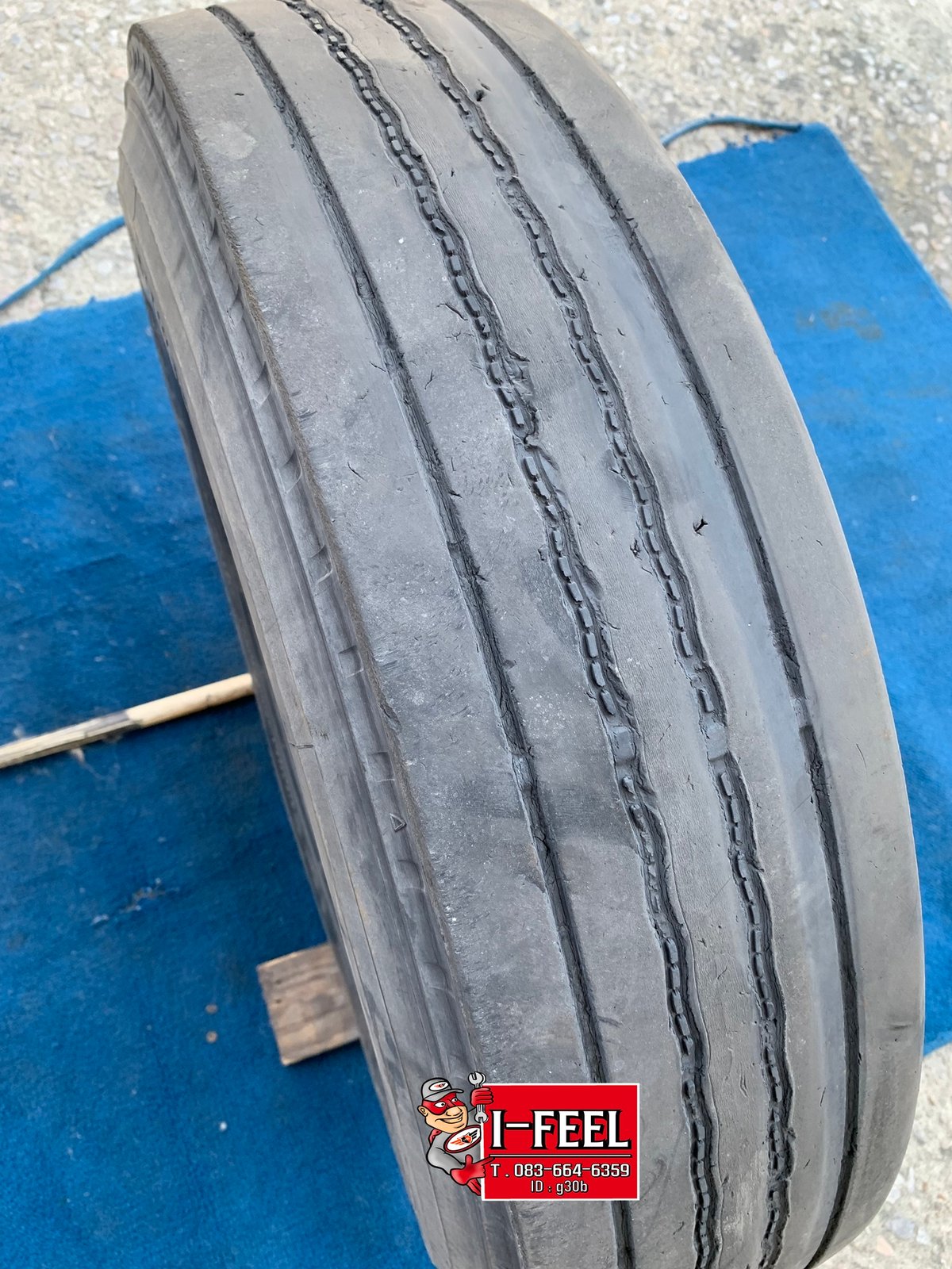 ยางมือ2 พร้อมใช้ Bridgestone 8.25r16 รุ่น r156 คละปี มี 5เส้น