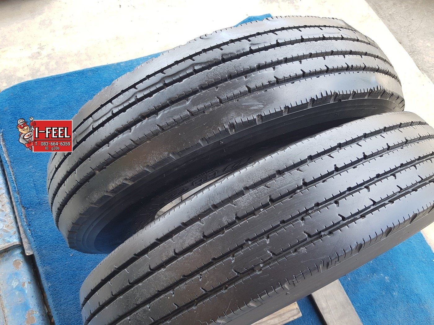 ยี่ห้อBridgestone 700r16 ปี20 มี2ชุด ยางใน รองคอครบ