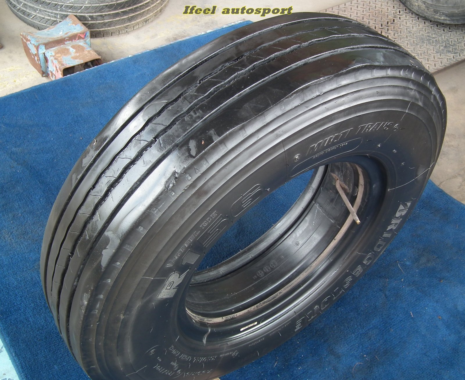 ยางมือ2 BS รถไซส์กลางใช้แล้ว 7.50r16 radial 5เส้น 2,150฿ ปี2016