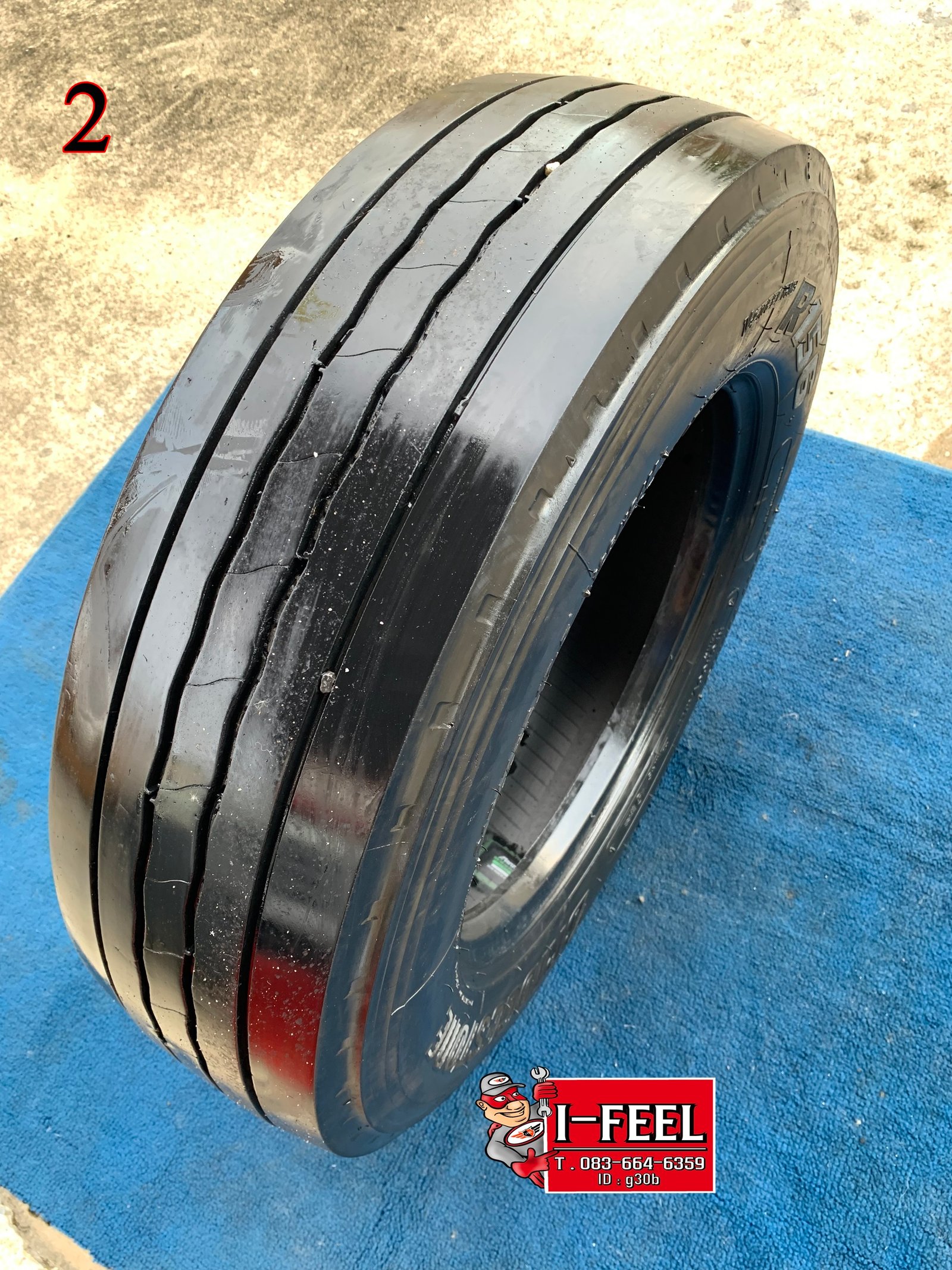Radial Tire มือ2 ใช้แล้ว ใช้สำหรับรถบรรทุกและรถโดยสาร ขนาดกลาง