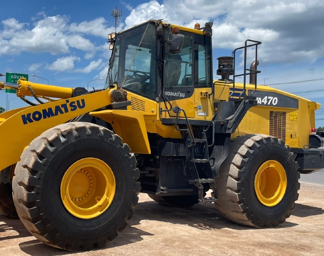 ขายรถตักล้อยาง KOMATSU WA470-7 ปี 2014 นำเข้าจากญี่ปุ่น พร้อมใช้ มีVDOการทำงานครับ