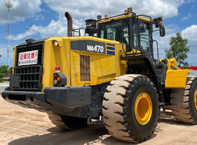 ขายรถตักล้อยาง KOMATSU WA470-7 ปี 2014 นำเข้าจากญี่ปุ่น พร้อมใช้ มีVDOการทำงานครับ