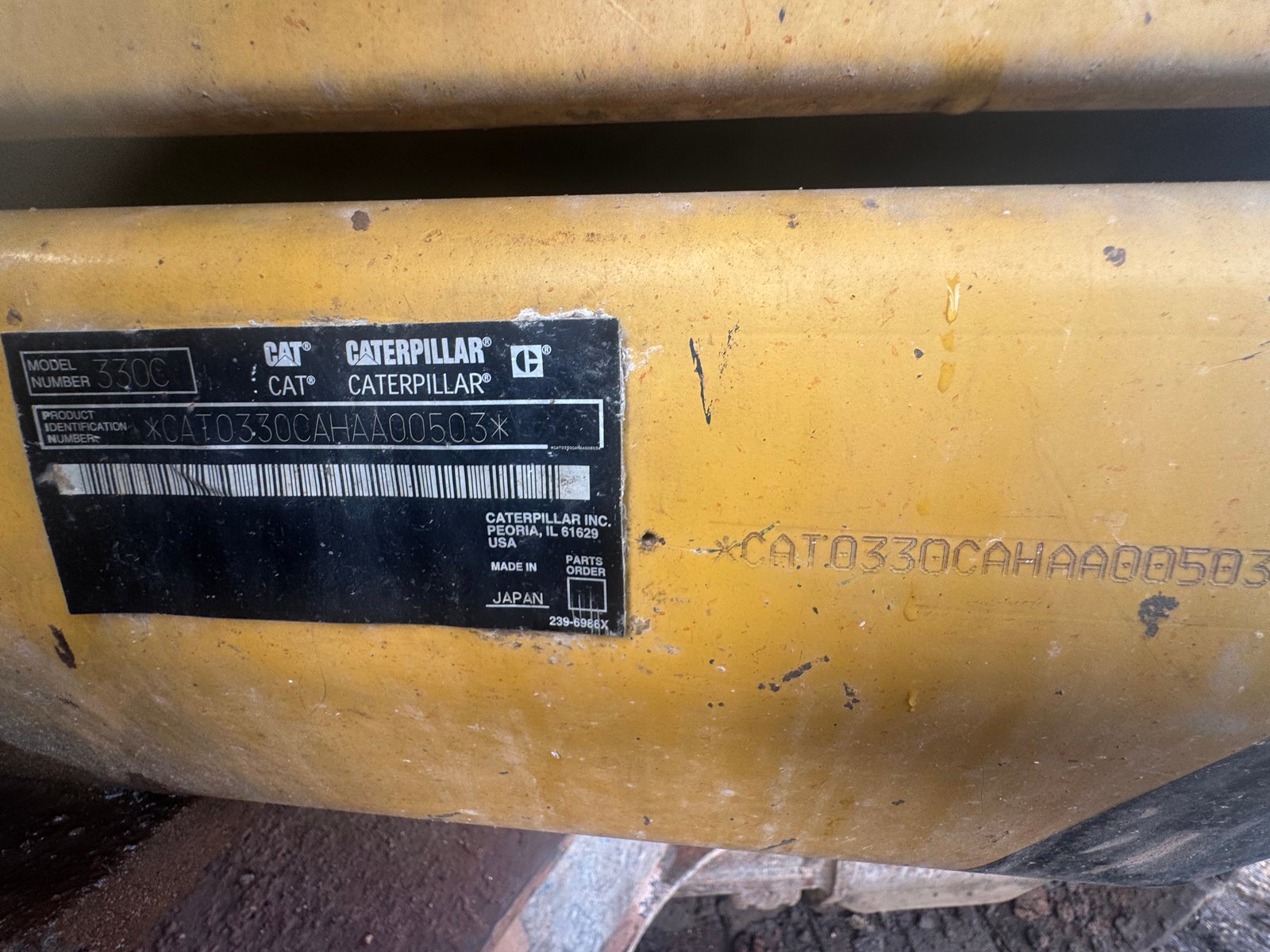 แบคโคCAT330C ใช้งานน้อย