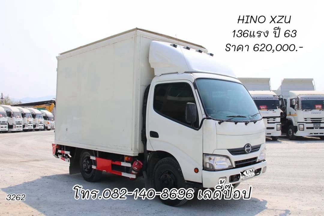 สี่ล้อตู้จัมโบ้ HINO XZU 136แรง ปี 63 (3262)