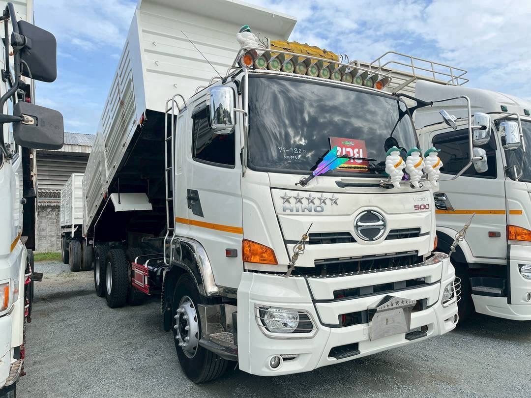 สิบล้อดั้มพ์พ่วงแม่ลูก HINO FM1A 344แรง ปี 65 (1820,1821) สิบล้อดั้มพ์พ่วงแม่ลูก HINO FM1A 344แรง ปี 65 (1820,1821)