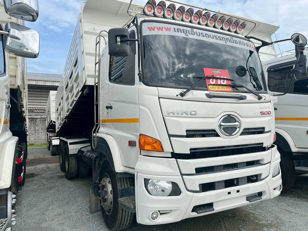 สิบล้อดั้มพ์พ่วงแม่ลูก HINO FM1A 344แรง ปี 65 (2753,1976) สิบล้อดั้มพ์พ่วงแม่ลูก HINO FM1A 344แรง ปี 65 (2753,1976)