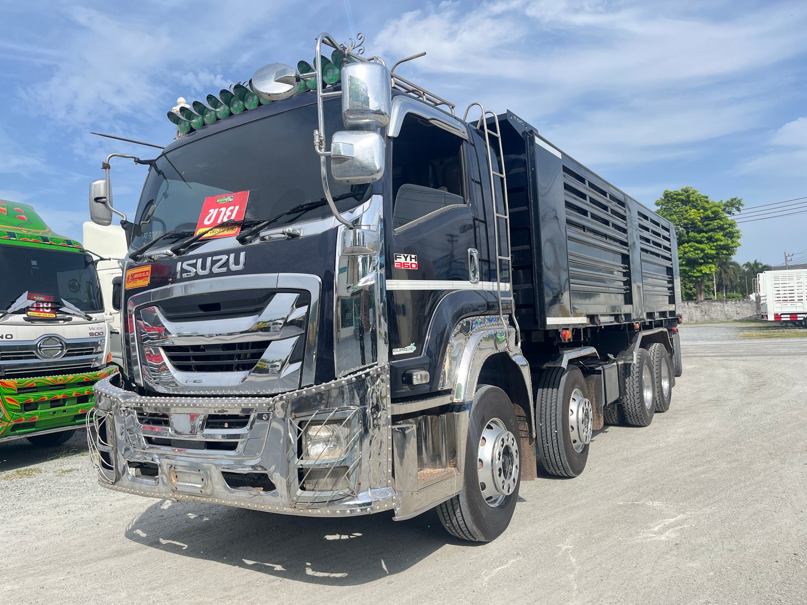 สิบสองล้อดั้มพ์พ่วงแม่ลูก ISUZU FYH 360แท้ ปี 65 (3777,3778)