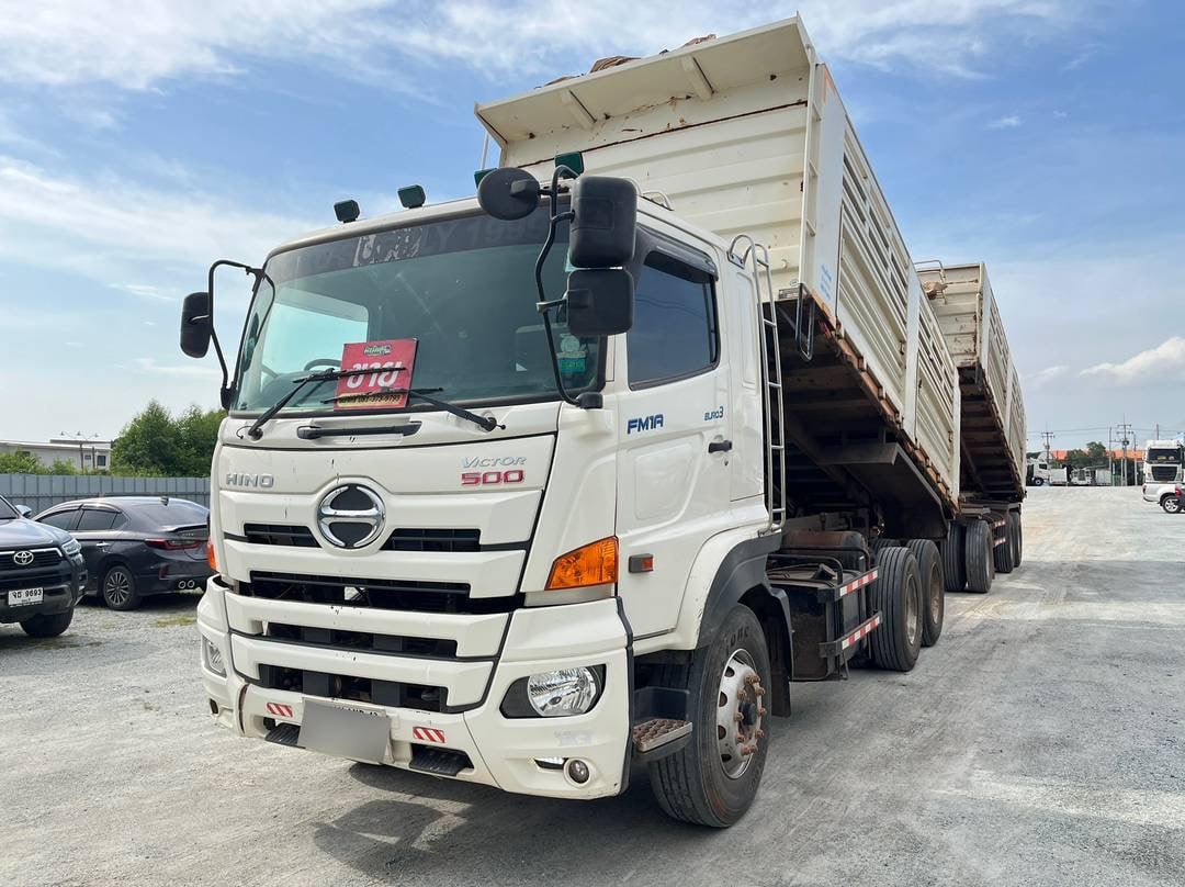 สิบล้อดั้มพ์พ่วงแม่ลูก HINO FM1A344 ปี 66 (1506,1507)