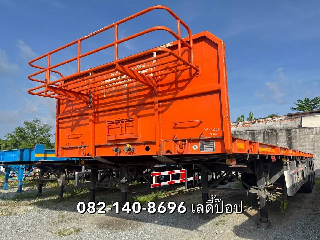 หางพื้นเรียบ สามเพลา อู่ดังสามมิตร ปี 65 (6080)