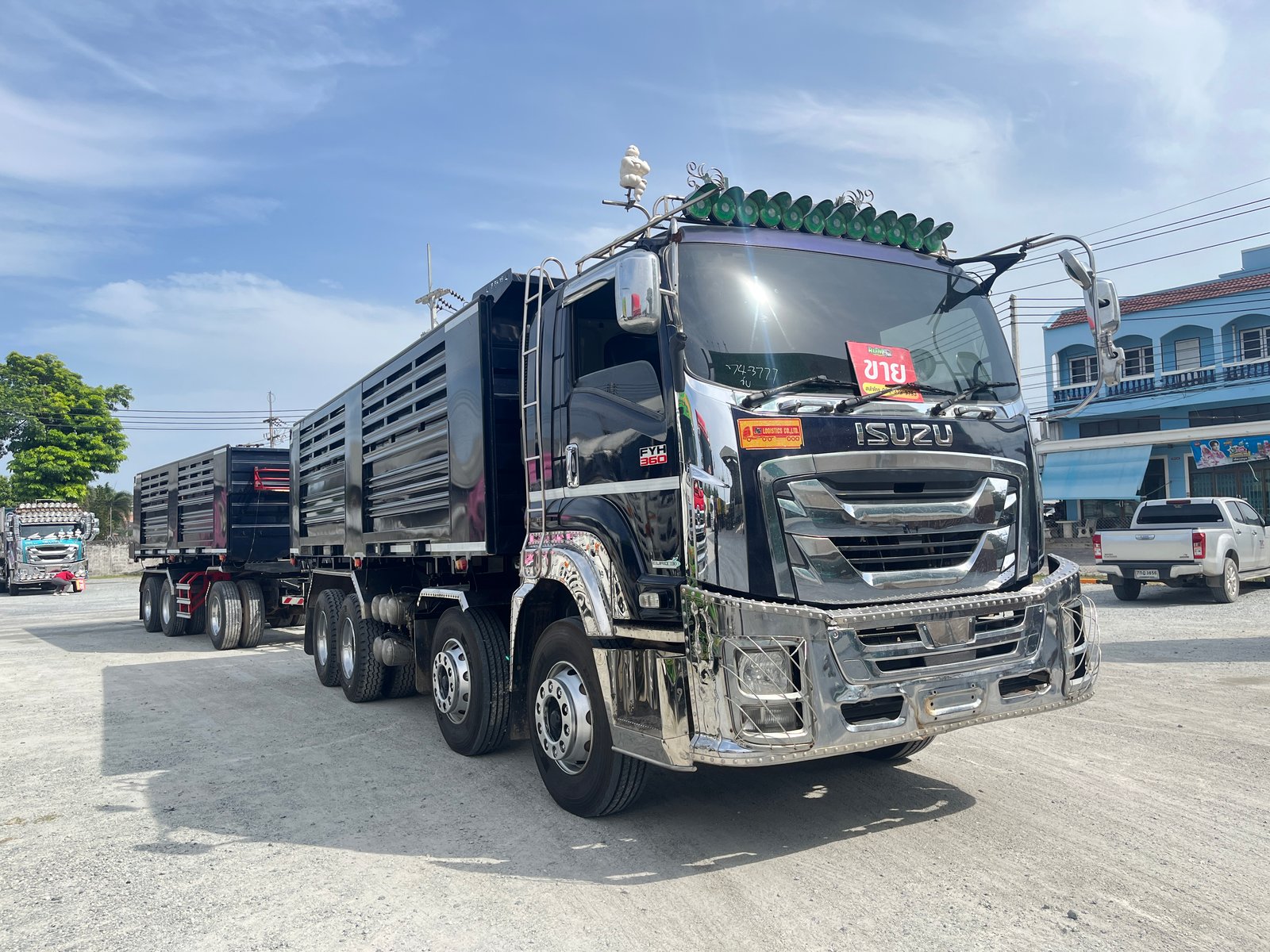 สิบสองล้อดั้มพ์พ่วงแม่ลูก ISUZU FYH 360แท้ ปี 65 (3777,3778)
