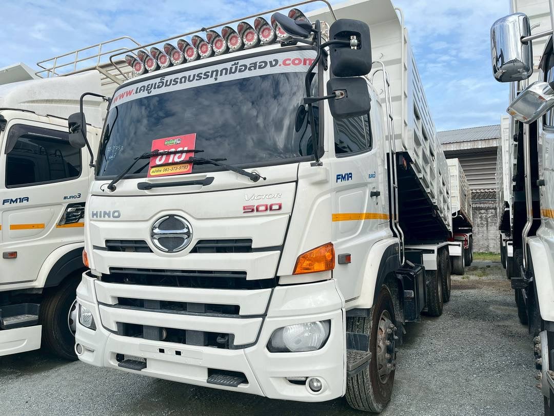 สิบล้อดั้มพ์พ่วงแม่ลูก HINO FM1A 344แรง ปี 65 (2753,1976) สิบล้อดั้มพ์พ่วงแม่ลูก HINO FM1A 344แรง ปี 65 (2753,1976)