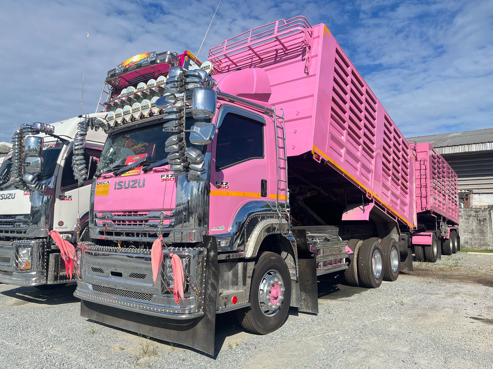 สิบล้อดั้มพ์พ่วงแม่ลูก ISUZU FXZ 360แรง ปี 66 (1364,2110)