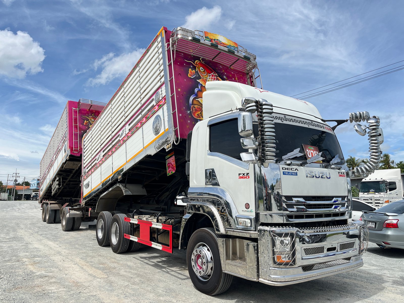 สิบล้อดั้มพ์พ่วงคอกเกษตร ISUZU FXZ 360 ปี 65 (0337,5222)