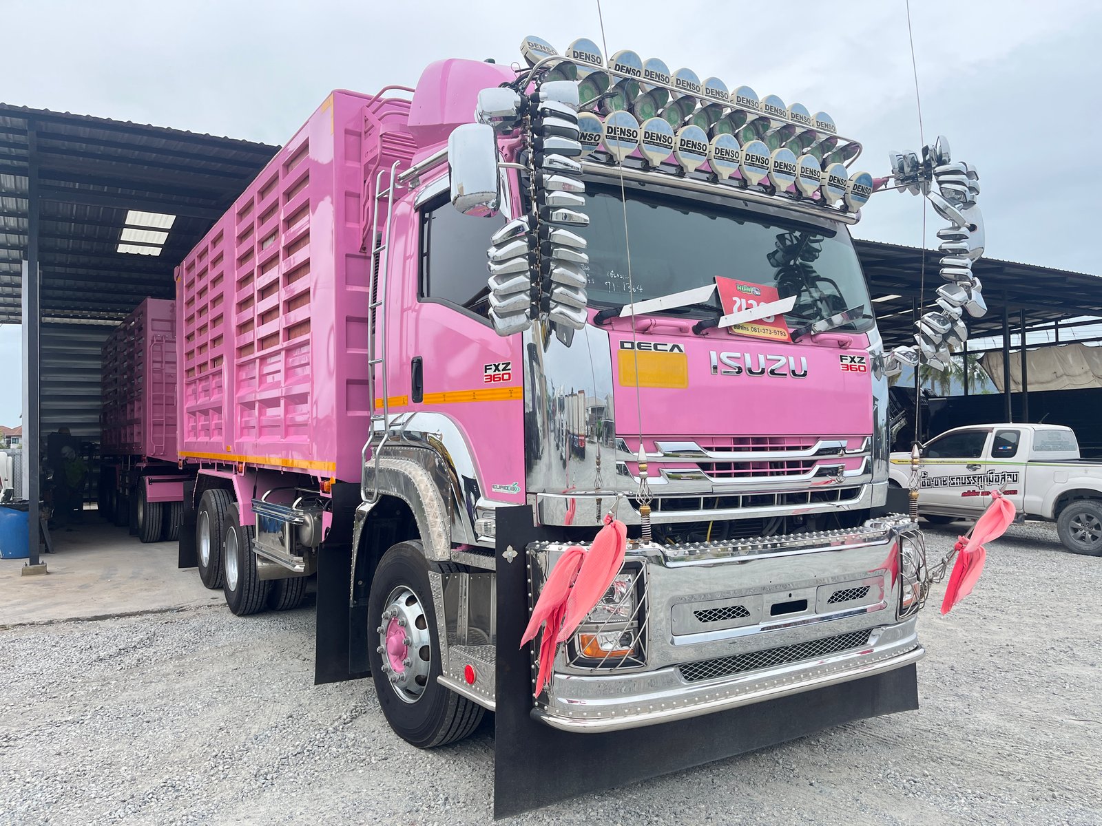 สิบล้อดั้มพ์พ่วงแม่ลูก ISUZU FXZ 360แรง ปี 66 (1364,2110)