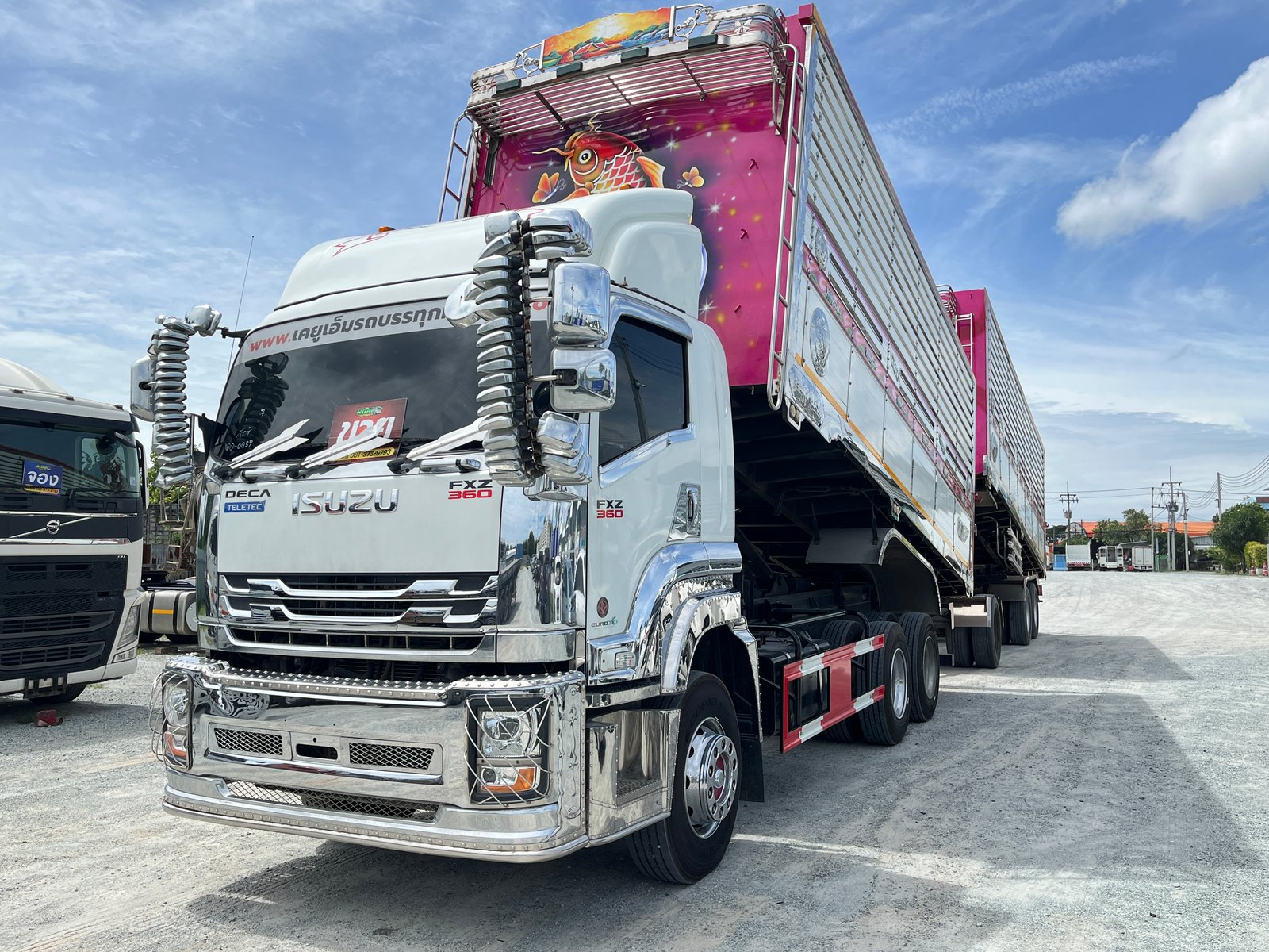 สิบล้อดั้มพ์พ่วงคอกเกษตร ISUZU FXZ 360 ปี 65 (0337,5222) สิบล้อดั้มพ์พ่วงคอกเกษตร ISUZU FXZ 360 ปี 65 (0337,5222)